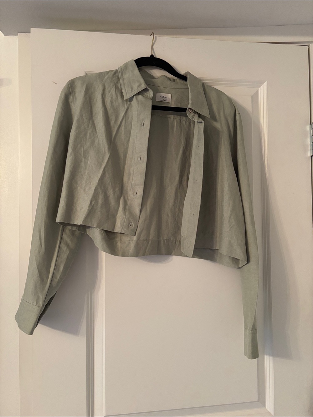 Wilfred Light Sage Button-Up Shirt